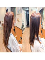 ヘアーアンドチャット リンク 三軒茶屋店(hair&chat LINK)&nbsp;セミロング髪質改善縮毛矯正