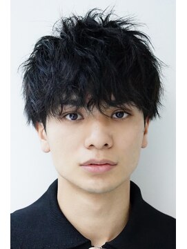 ゼンコー アオヤマ(ZENKO Aoyama) メンズカット波巻きパーマツイスパシャドウフェザー