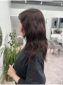 ロングレイヤーパーマ/ラベンダーカラー