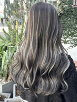 ディモアンド 表参道(Dimo&)&nbsp;xハイライト/イメチェン/ホワイトブロンド/外ハネボブ/美髪/