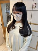 イメチェン 顔まわりレイヤー ロングレイヤー