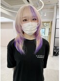 レイヤーカット×デザインカラー