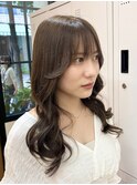 ロングレイヤー×アッシュグレージュ