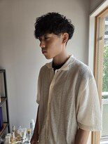 ツイギー 宮西店(TWiGGY) メンズ大人マッシュシャドウパーマ