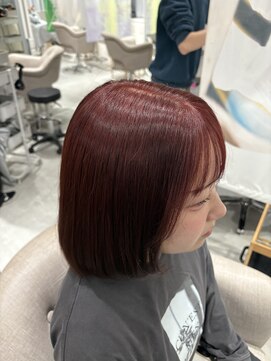 インスヘアー 梅田(INCE HAIR) チェリーレッドカラー