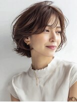 ハーツ 青山表参道店(Heart's) 白髪ぼかし脱白髪染め似合わせショートボブ40代50代60代