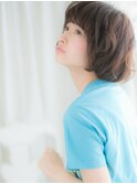 …mod's越谷…ラウンドバング♪でガーリーボブa