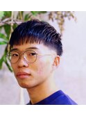 フェードスタイルの個性派ショート