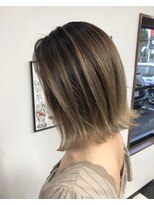 ヘアーデザインサロン スワッグ(Hair design salon SWAG)&nbsp;【SWAG／上岡】バレイヤージュ・ベージュ