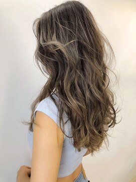 ヌイ 横浜(nui) nui STYLE_プラチナベージュブランジュダブルバング