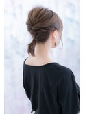 おくれ毛＆ねじりくるりんぱ＊抜け感ラブヘアアレンジ