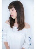 大人可愛い前下がり黒髪ワンカールセミディZ上尾20代30代40代