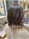 切りっぱなしワンレンボブ