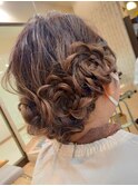 ヘアセット花