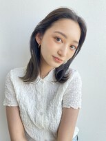 ディーエックス ウエスト(Dxxxx WEST)&nbsp;外ハネワンカール　韓国/顔周り/レイヤーカット/イルミナカラー