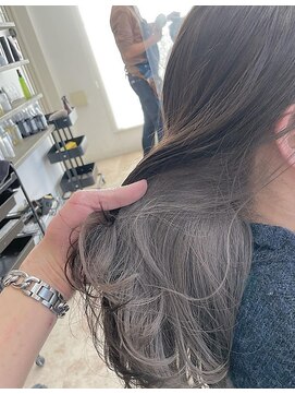 リッシュ 都賀店(Lish) ホワイトベージュのインナーカラー！