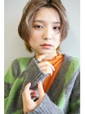 【ivory】アクセントショート＊ワイドチークバング《田中》