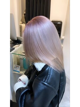 ラフ 難波店(LAFF) #黒髪#ボブルフ#ネビージュ#小顔#ワンレン