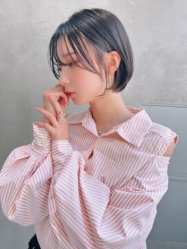 エイミー(Aimee) Aimee 町田　丸みショート×グレージュ