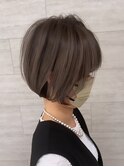 ショート×スモーキーベージュ