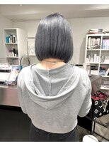 ディーカヘアーセンダイ(Di KA HAIR sendai) gray ash/グレー/ハイトーンカラー/ハイトーンボブ/ブリーチ