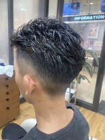 ヘアーズ ゼノン ルクアイーレ店(HAIR'S ZENON)&nbsp;ツーブロ刈り上げナチュラルパーマ