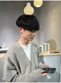 波巻きパーマ
