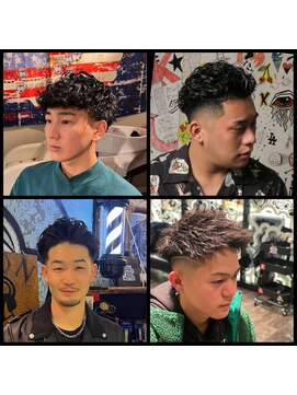 サンアンドマーリィズバーバー 駅前店(SON&MARLEY'S BAR BER) マーリィーズ/パーマスタイル/ツイスト/極道パーマ/濡れパン