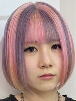 ウィコ 新宿(WICO)&nbsp;pink purple stripe design [新宿駅/美髪/ピンクブラウン]