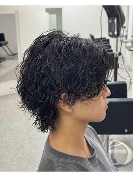 ブライト(BRIGHT) ［BRIGHT］マッシュウルフ×波巻き［静岡/メンズ/静岡駅］