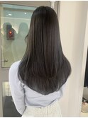 うる艶ロングストレート☆アッシュグレージュ【横浜】