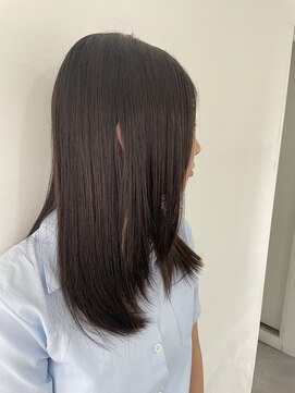 2195ヘアー 世田谷代田(2195hair) 地毛風カラー/地毛風ストレート/黒髪ロング/縮毛矯正/髪質改善