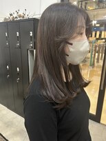 リンダ(LINDA)&nbsp;チョコレートグレージュ/顔周りカット/韓国[札幌美容室LINDA]