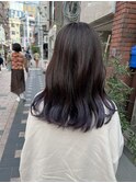 ブリーチ有りラベンダーグラデーション