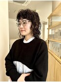 パーマに似合う暖色カラー