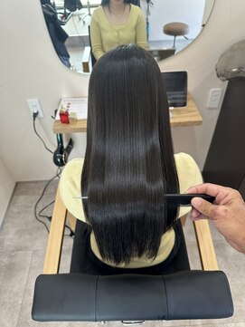 ライフ 四条畷店(Lyfe) ブルージュネイビーカラー_艶髪ロングレイヤーカット_462