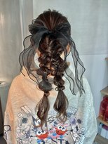 シャルムバイケンジ(Charm.by KENJE)&nbsp;【ダブルポニーテール】/結婚式/二次会/同窓会/銀座/ヘアセット