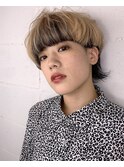 刈り上げショート/刈り上げマッシュウルフ/アウターカラー