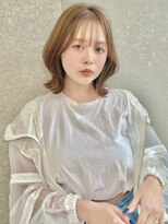 アンフィニー 仙台(ANFINI)&nbsp;仙台髪質改善縮毛矯正韓国デジタルパーマチェリーブラウン前髪