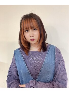 エルム 原宿 表参道(yelm) インナーカラー/レイヤーカット/オレンジカラー