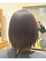 ヘアリゾート粋 リマ 銀座店(lima)&nbsp;透明感カラー/ダークブラウン/ミディアムボブ