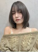 ブリーチなしカラー伸ばしかけヘア簡単スタイリング小顔ヘア