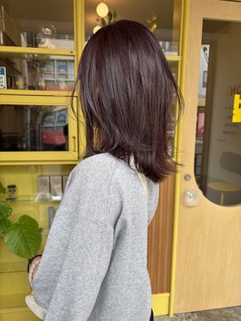 ヒントステーション(HINTSTATION) 〈浅草 半個室〉ニュアンスミディ/ラベンダーピンク