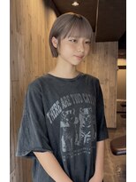 ケイリー(KAYLEE)&nbsp;【ブリーチ２回】ラベンダーベージュボブ