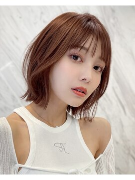 アビーファイブ(ABBEY 5) 大人ボブ銀座レイヤーカット有楽町ミディアムボブベージュ