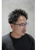 MEN'S/スパイキーショート×テーパーフェード×ピンパーマ