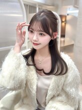盛れるお顔周りカット♪/ショコラブラウンカラー