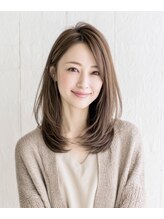 アンド ラル(AND LALU)&nbsp;ベージュ×ミディアムレイヤー