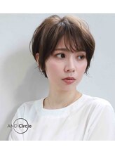 アンドサークル 銀座(AND Circle)&nbsp;ノンジアミン・グレージュ・顔周りに合わせショート