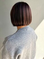 ナカオコアフュール(NAKAO COIFFURE)&nbsp;ミニボブ ハイライト ベージュカラー ブリーチ ダブルカラー